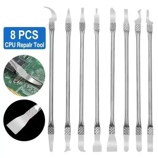 8 in 1 IC Chip Repair Thin Tools Set CPU Metal Remover Burin To Remove for Mobile Phone Computer CPU NAND IC Chip Repair Tool 1059_19269