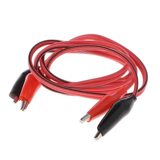 Alligator Clips Wire Test Leads Battery Power Connection Adapter Crocodile Clip 1107_19637