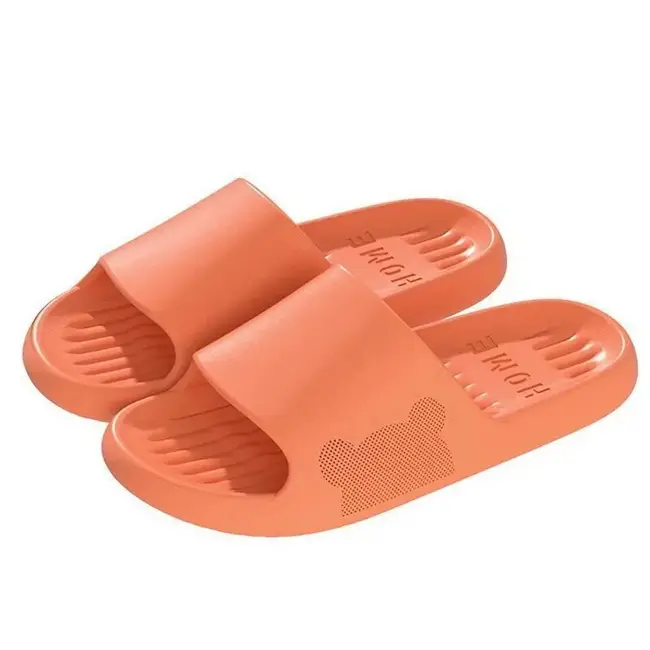 ​Soft Slippers Couples Home Outdoor Slipper Summer Women Bedroom Thick Bottom Shoes Beach Sandals Men Flip Flops Shower Shoes 1023_19026