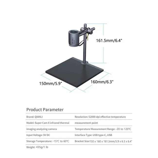 Qianli Supercam X 3D Thermal Imager Camera PCB Fault Diagnosis Instrument 1042_19182