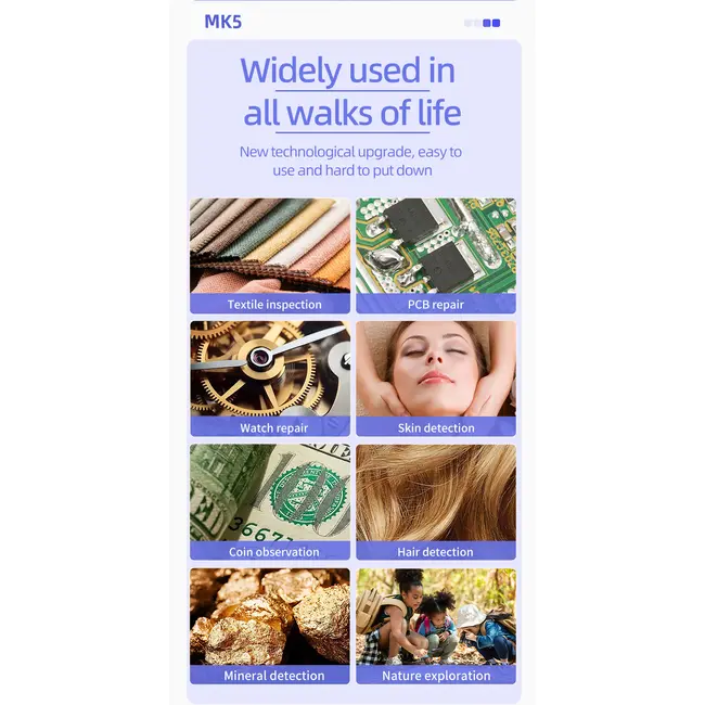 1600X Digital Microscope with 4.3inch IPS Screen Coin Microscope 1080P Video Microscope for Adult Kid Coin Magnifier with 8 LEDs 1048_19236