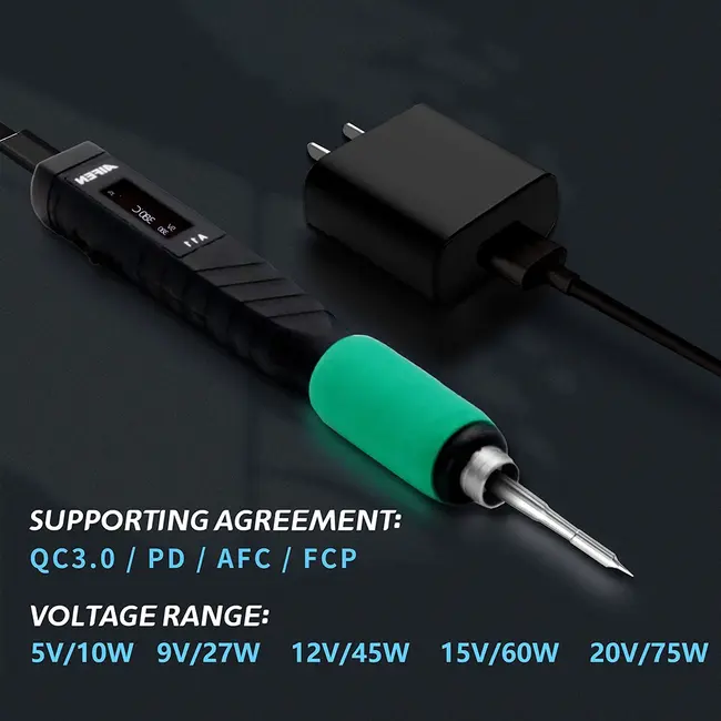 AIFEN A11 USB Soldering Station Charging Soldering Iron Portable For Cell-Phone Repair Welding Tools Compatible C210 Handle 1067_19333
