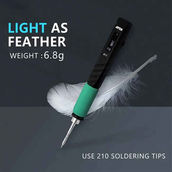 AIFEN A11 USB Soldering Station Charging Soldering Iron Portable For Cell-Phone Repair Welding Tools Compatible C210 Handle 1067_19330