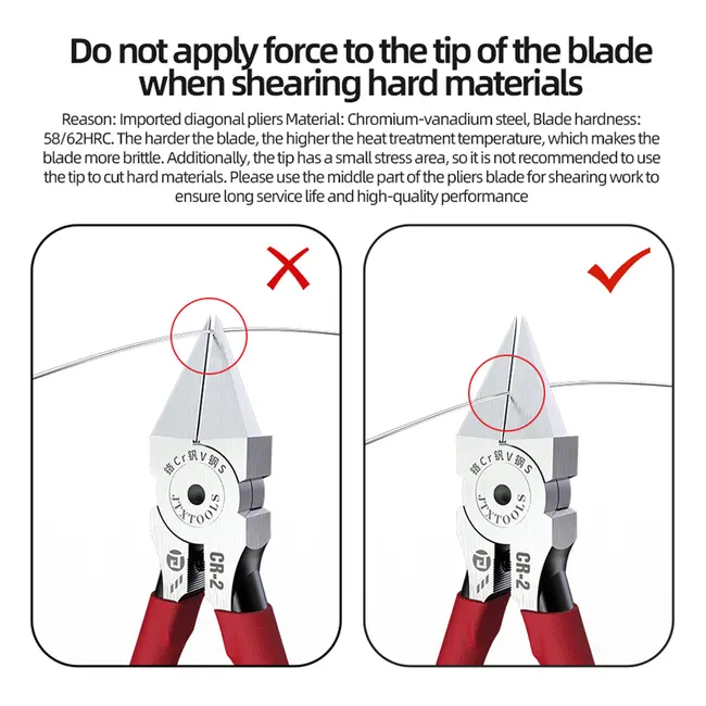 JTX CR-2 C-RV Steel Precision Ultra-Hard Cutting Pliers for Remove Motherboard Shielding Cover 1072_19380