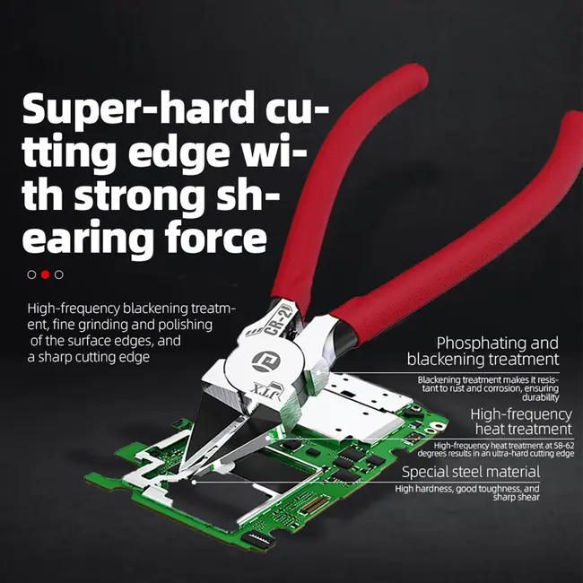 JTX CR-2 C-RV Steel Precision Ultra-Hard Cutting Pliers for Remove Motherboard Shielding Cover 1072_19378