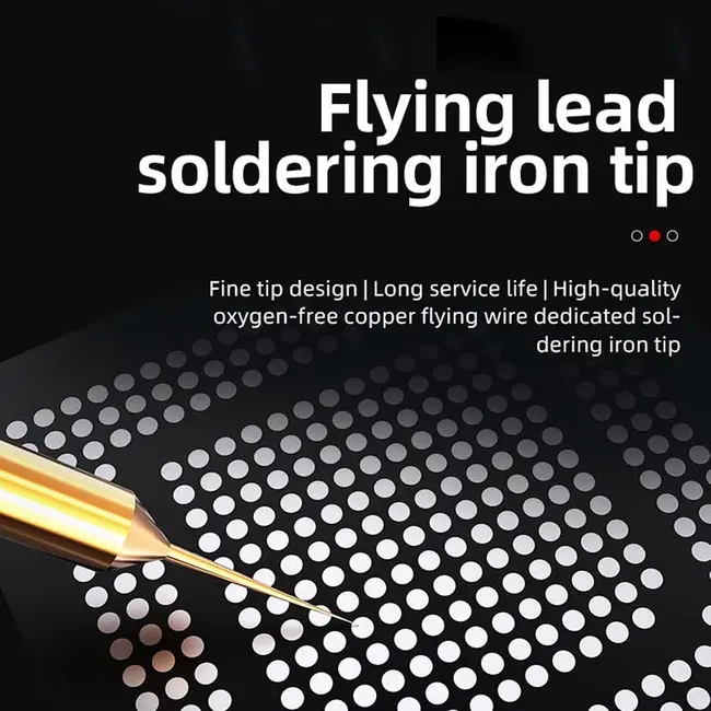 JTX S1 0.1mm Ultra-Fine Pure Copper Soldering Iron Tip Special for Screen Jumper Repair 1080_19434