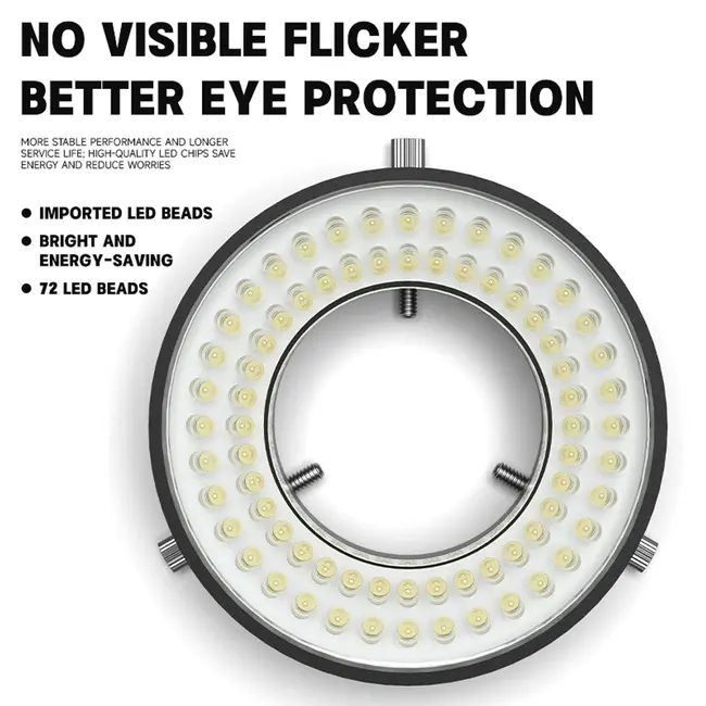 Luowei LS03 High-Brightness High-Lumen 72LED Microscope Ring Light Source 1133_19845