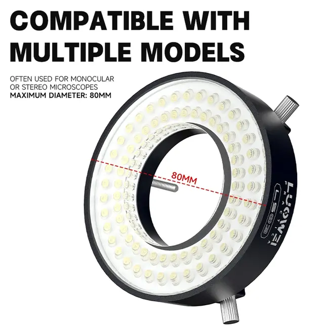 Luowei LS03 High-Brightness High-Lumen 72LED Microscope Ring Light Source 1133_19847