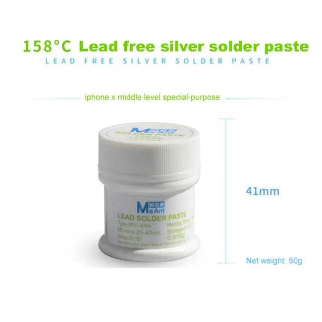 MaAnt 50g No-cleaning Lead-free Silver-containing Solder Paste for PCB Motherboard Repair 1045_19200