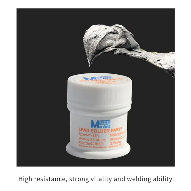 MaAnt 50g No-cleaning Lead-free Silver-containing Solder Paste for PCB Motherboard Repair 1045_19203