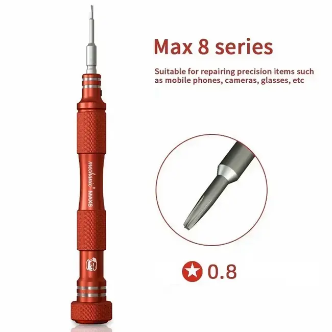 Mechanic Max8 Non-Slip Professional Magnetic Precision Screwdriver for Phone Disassemble Repair 1136_19865