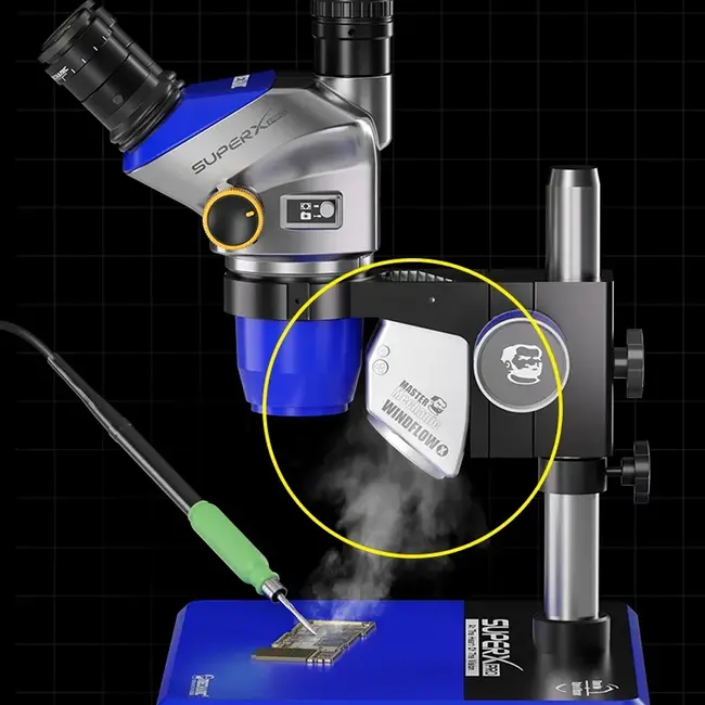 Mechanic WindFlow X Powerful Microscope Fume Smoking Instrument with Light for Microscopes Welding Repair 1117_19708