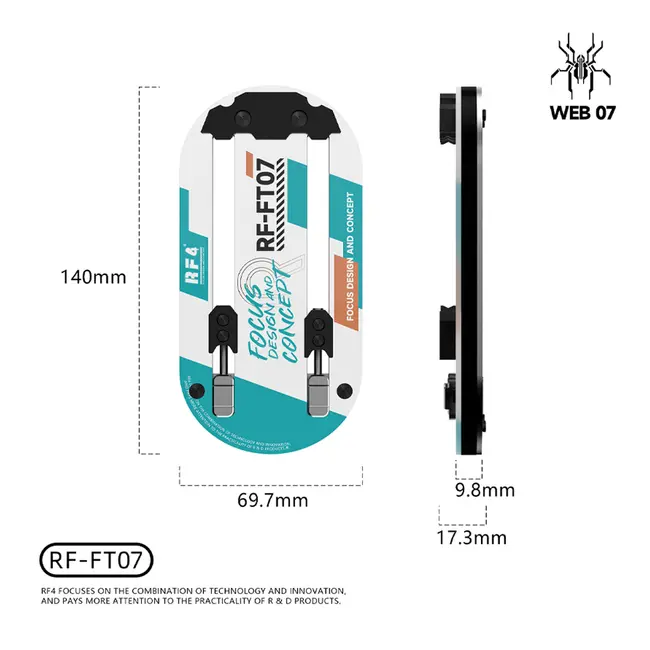 RF4 RF-FT07 Motherboard Repair Fixture Universal Mobile Phone PCB Holder CPU IC Soldering Clamps for Fixed Jig Tool 1027_19080