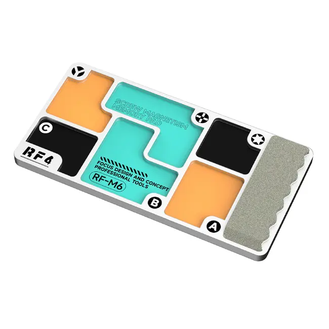 RF4 RF-M6 2-in-1 Aluminum Alloy Screw Storage Magnetic Tray with Integrated Sharpening Stone 1088_19503