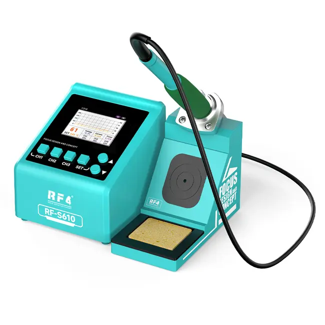 RF4 RF-S610 100W Audible Alarms & Fault Code Alerts Smart LCD Digital Display Soldering Station 1091_19529