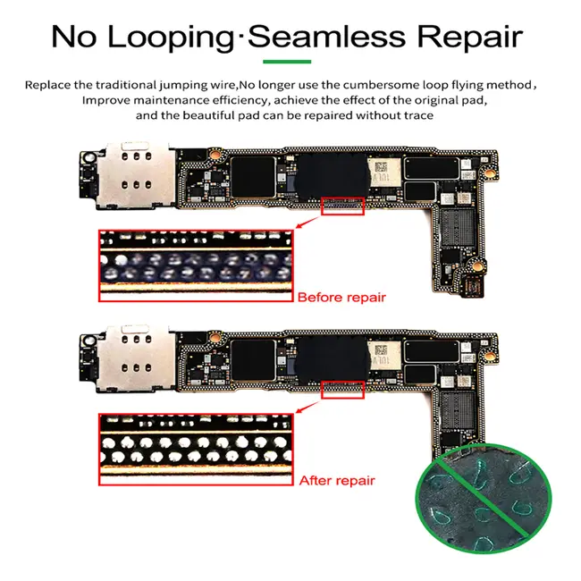 Relife RL-007GA Dot Repairing Soldering Lug Pieces for Phone Welding Board Fly Wire Replacement 1149_19955