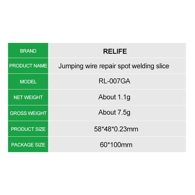 Relife RL-007GA Dot Repairing Soldering Lug Pieces for Phone Welding Board Fly Wire Replacement 1149_19961