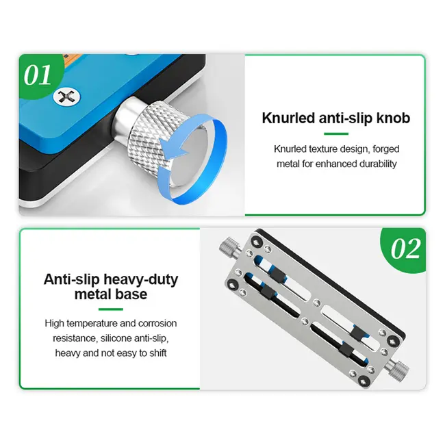 RELIFE TF5 Motherboard Repair Fixture Jig High Temp Resistant For Phone PCB CPU Chip Holder with Adhesive Removal Slot Tool 1060_19286
