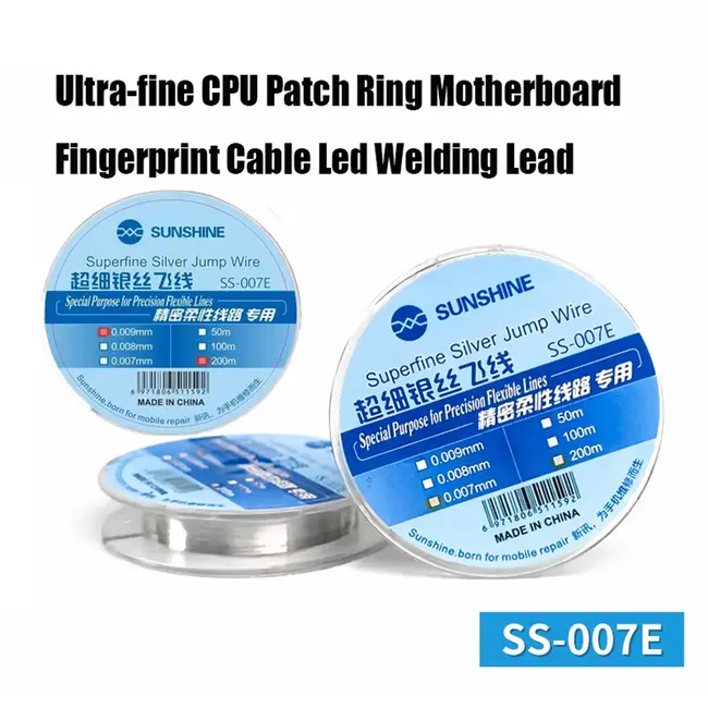 Sunshine SS-007E 200M Precision Flexible Circuit Dedicated Ultra-fine Silver Fly Wire 1150_19963