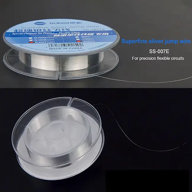 Sunshine SS-007E 200M Precision Flexible Circuit Dedicated Ultra-fine Silver Fly Wire 1150_19965