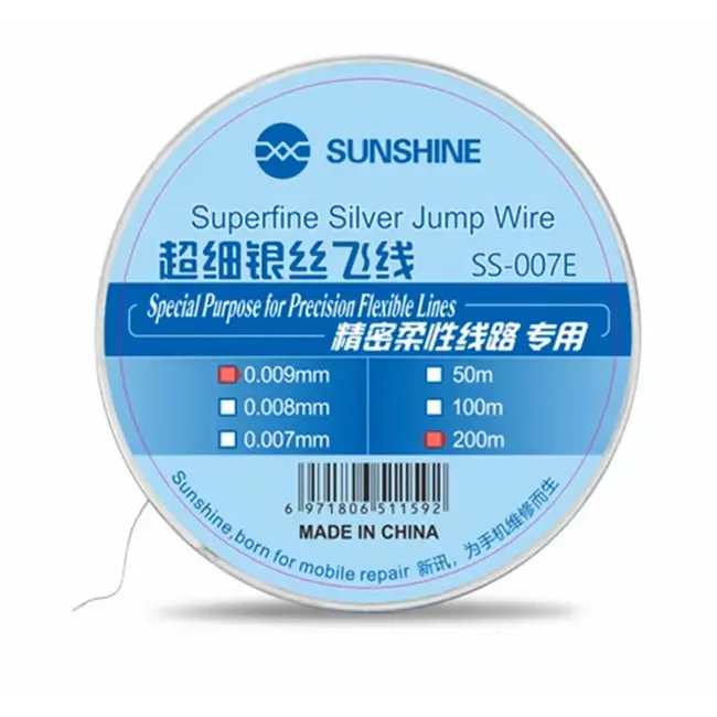 Sunshine SS-007E 200M Precision Flexible Circuit Dedicated Ultra-fine Silver Fly Wire 1150_19967