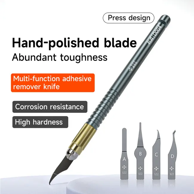 XZZ D004 5-in-1 Multifunctional Hand-Polished Elastic Glue Removal Knife Set 1096_19566