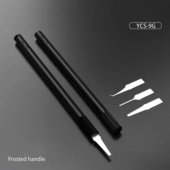 YCS-9G Non-slip Frosted Ultra-light Single Head Carving Knife Handle with Blades 1155_19990