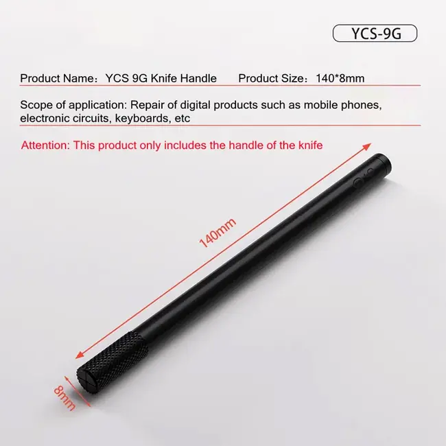 YCS-9G Non-slip Frosted Ultra-light Single Head Carving Knife Handle with Blades 1155_19993