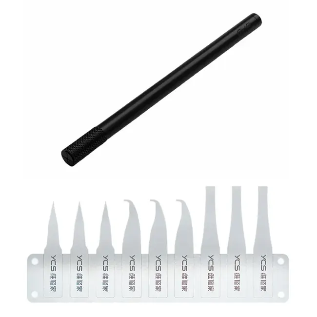 YCS-9G Non-slip Frosted Ultra-light Single Head Carving Knife Handle with Blades 1155_19987