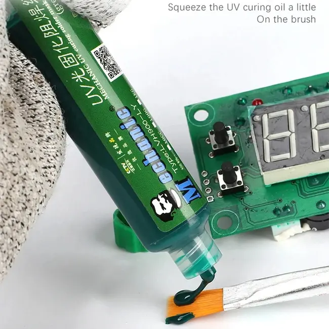6 Colors 10ml UV Curing Solder Mask Ink for PCB BGA Circuit Board Insulating Protect Soldering Paste Flux Oil Mechanic 1124_19768