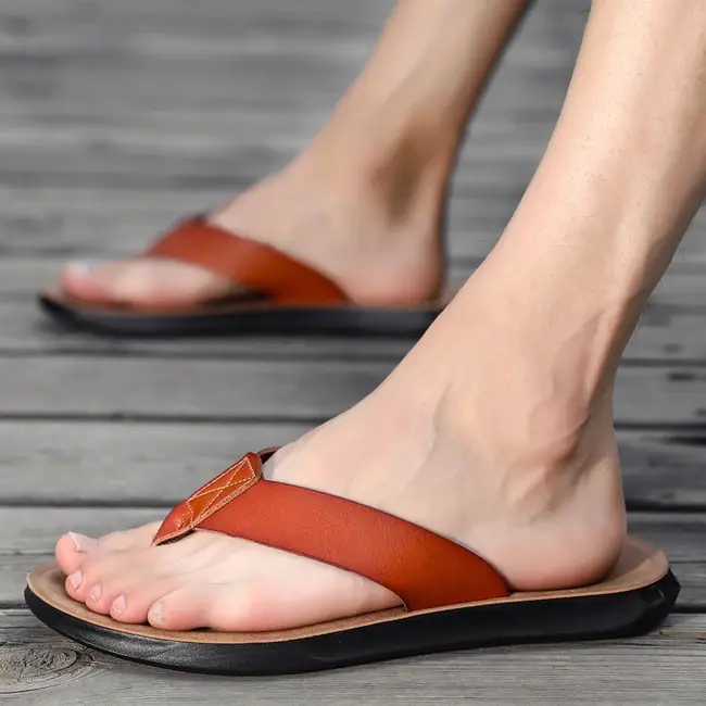 Size 38-47 New Flip-flops For Men Casual Cool Beach Summer Shoes Hotel Slippers Man Light Flats Luxe Men's Shoes 1022_19006