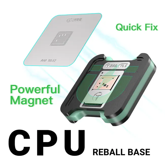 2uul BH17 CPU REBALL BASE Magnetic Dual-Sided BGA Reballing Platform Set for iPhone / Android 1161_20035