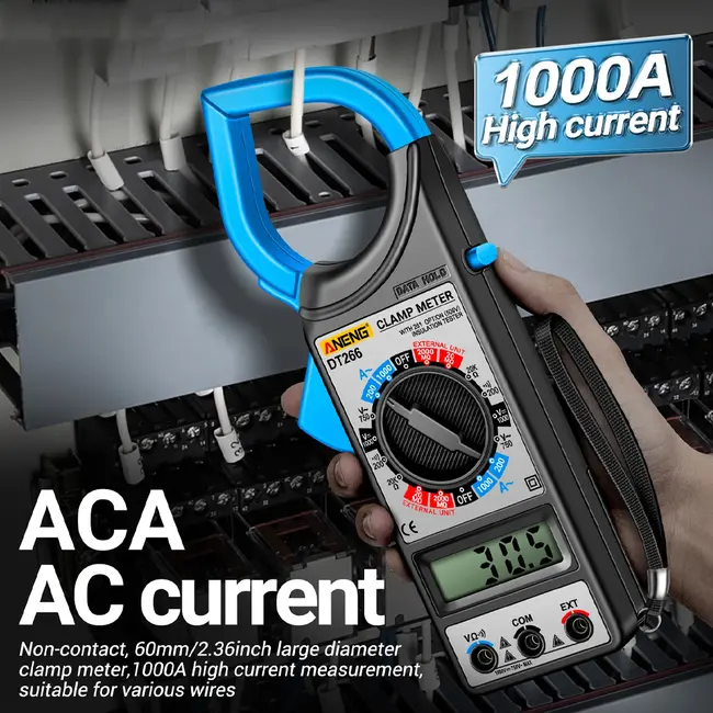 Aneng DT266 Multi-functional Large Caliber 60mm 1000A Current Clamp Meter 1194_20306