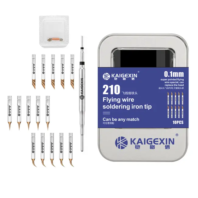 KGX-C210 Soldering Iron Tip with 10Pcs Ultra Sharp Needles for Screen / Motherboard Flying Wire 1213_20449