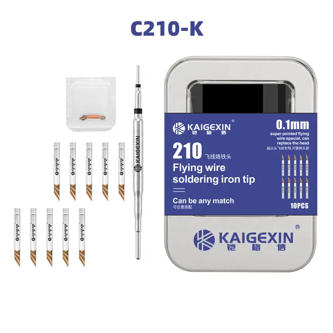 KGX-C210 Soldering Iron Tip with 10Pcs Ultra Sharp Needles for Screen / Motherboard Flying Wire 1213_20450