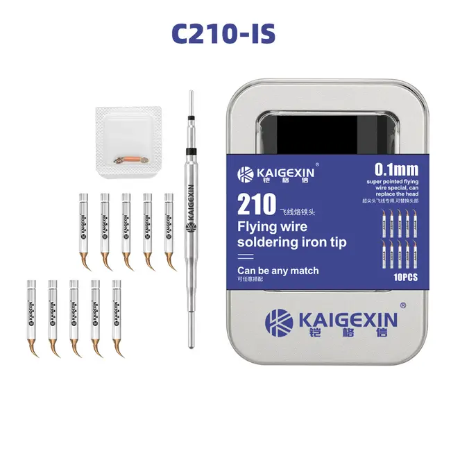KGX-C210 Soldering Iron Tip with 10Pcs Ultra Sharp Needles for Screen / Motherboard Flying Wire 1213_20452