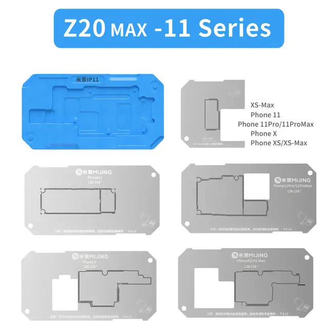 Mijing Z20Max Motherboard Middle Layer Planting Tin Platform for iPhone X to 17Pro Max 1175_20129