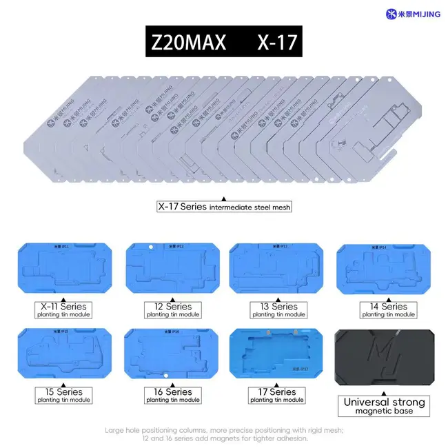 Mijing Z20Max Motherboard Middle Layer Planting Tin Platform for iPhone X to 17Pro Max 1175_20137