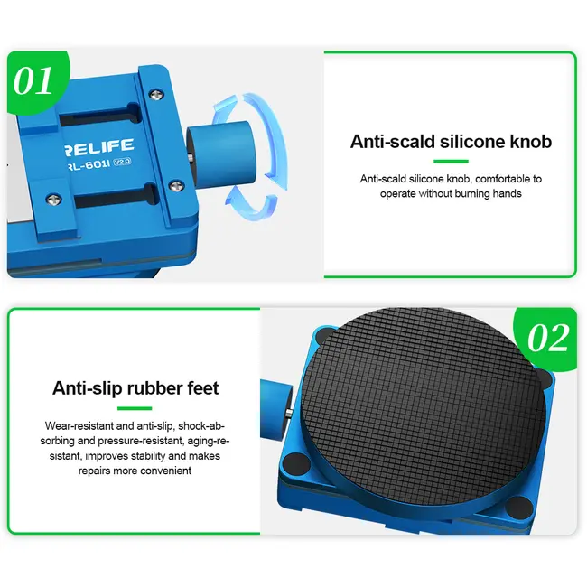 Relife RL-601I V2.0 Multi-function Motherboard Chip BGA Repair Mini Rotary Fixture 1183_20221