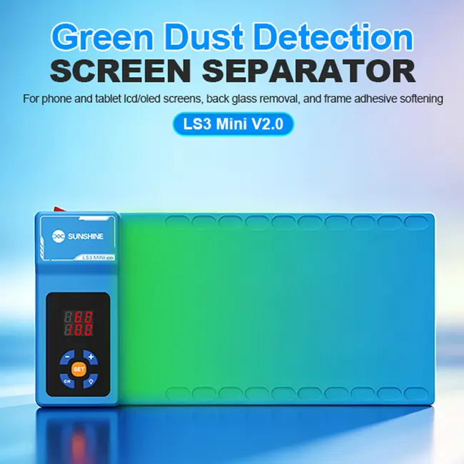 Sunshine LS3 Mini V2.0 10.5-inch LCD Screen Remover Heating Separator Pad with Green Dust Detection 1201_20342