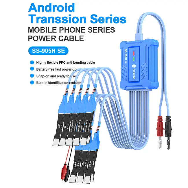 Sunshine SS-905H SE Android & Transsion Series Mobile Phone Power Boot Cable Built-in Identification Resistor 1165_20065