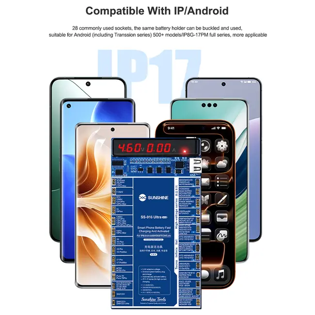 Sunshine SS-916 Ultra V3.0 Digital Display Charging Activation Board for iPhone 8 to 17Pro Max & Android 1166_20079