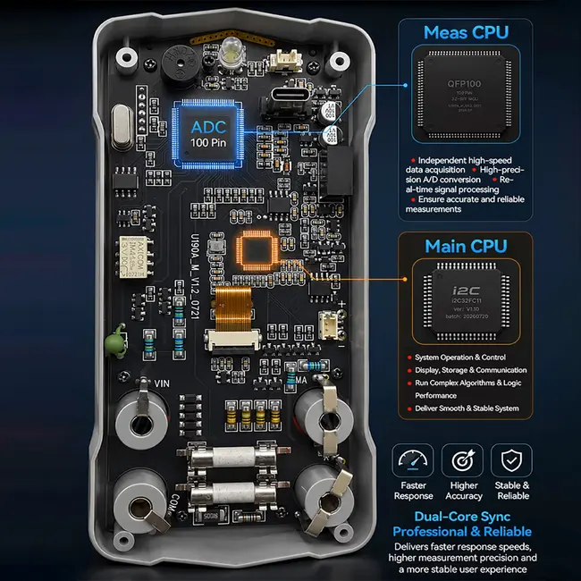 i2C C09 Lite Full Auto Digital Industrial Multimeter Supports Capacitive Discharge and Live Screen Mirroring 1206_20387