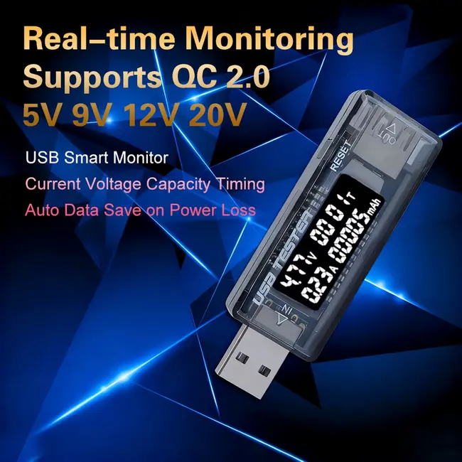 KWS-V21 20V 3A USB Detector with Auto-Save Feature 1169_20094
