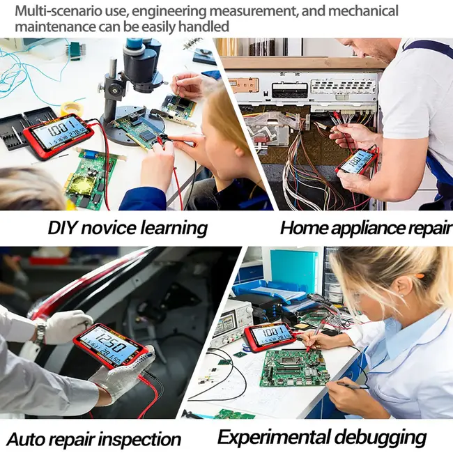ANENG 613 3 in 1 Perpetual Calendar Temperature Hygrometer 4000 Counts Digital AC / DC Curent Voltage Resistance Smart Multimeter 91_9613