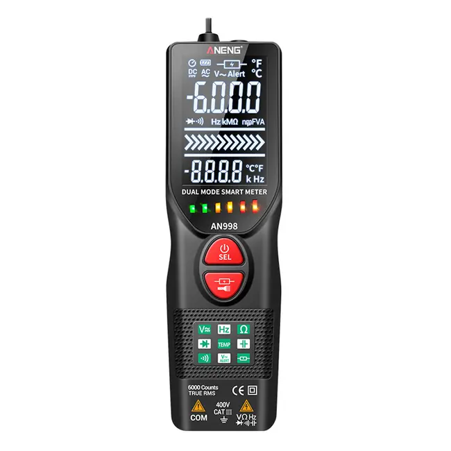 Aneng AN998 Non-Contact Detection Professional Automatic Digital Multimeter with Temperature Test 100_9695