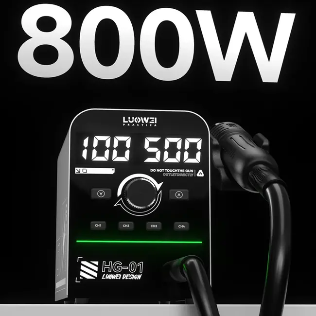 Luowei HG-01 800W Intelligent Digital Display BGA Hot Air Gun Desoldering Rework Station 59_9305