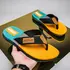 Men Mixed Colors Flip-flops Summer Comfortable Thick Sole Non-Slip Walking Shoes Round Head Lightweight Beach Slippers variant_image_1013_139_592