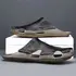 ​New Casual Leather Men Sandals Light Breathable Flats Hollow Out Male Shoes Summer Outdoor Daily Men Slippers Hot Sale Half Drag variant_image_1017_146_632