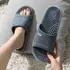 Solid Colour Men's Slippers Bathroom Anti-slip Massage Sandals Women Simple Soft Bottom Health Shoes variant_image_1024_156_676